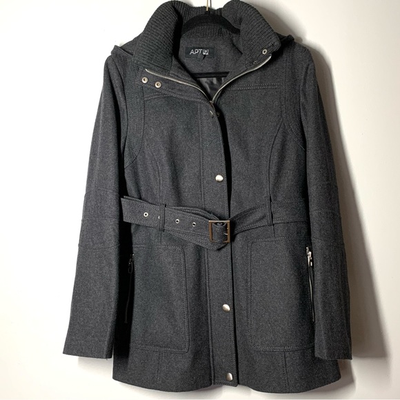 APT 9 Women’s Wool Coat with lining size Large Like New - Picture 6 of 12